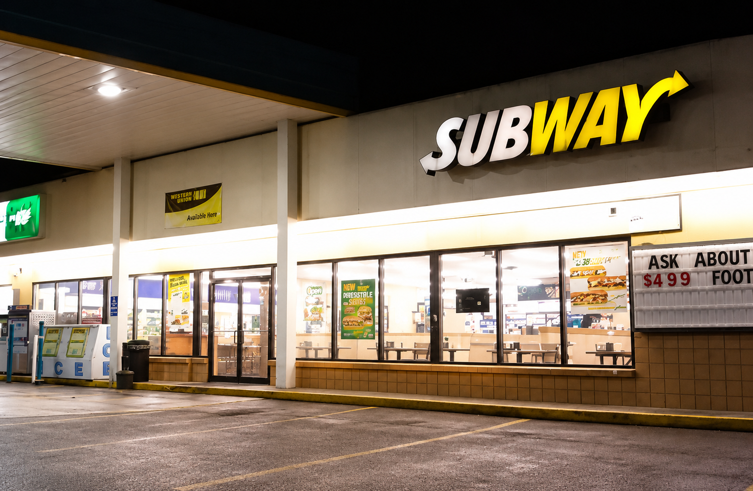 Exterior of Subway in Haysi, VA