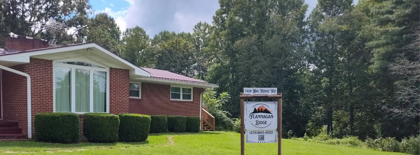 Flannagan Lodge exterior at 7428 Big Ridge Rd