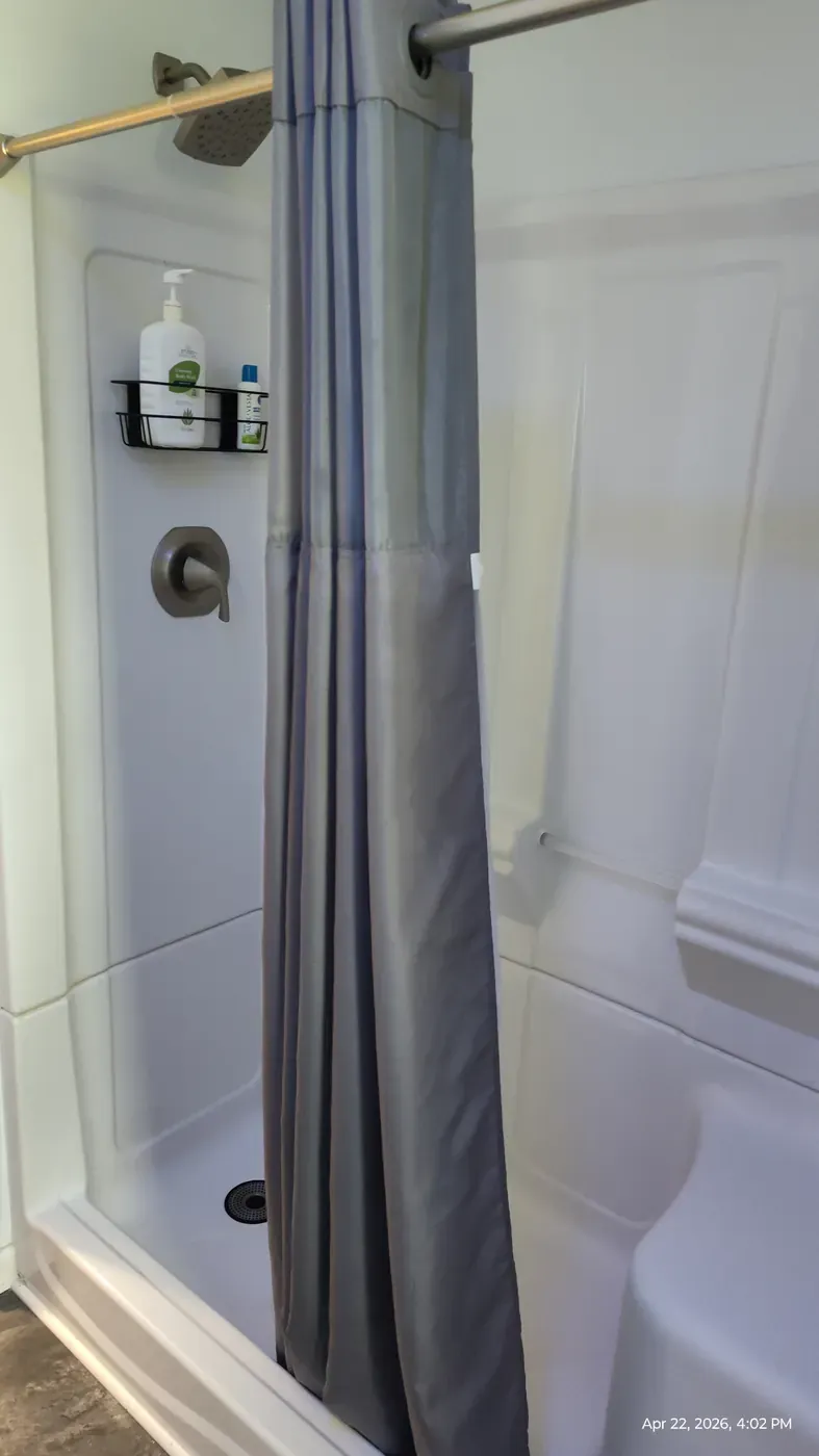 Private guest bathroom shower