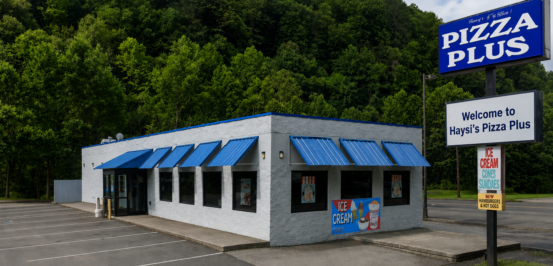 Exterior of Steph & Andy's Pizza Plus in Haysi, VA